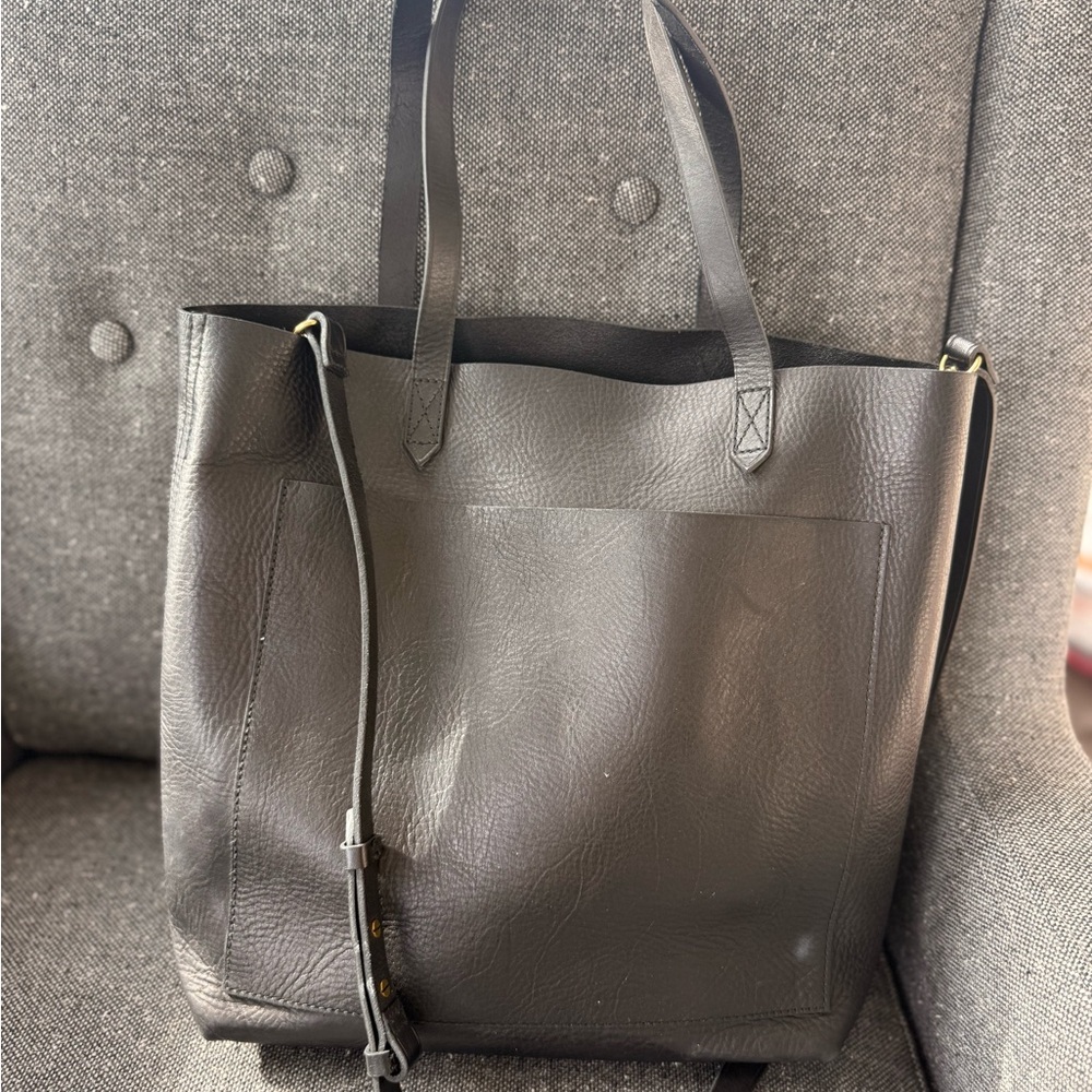 Madewell Black Leather Crossbody Bag